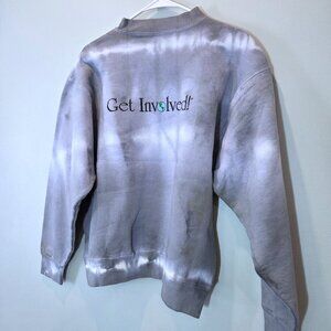 NWOT Get Involved Tie-Dyed Cotton Sweatshirt Size L